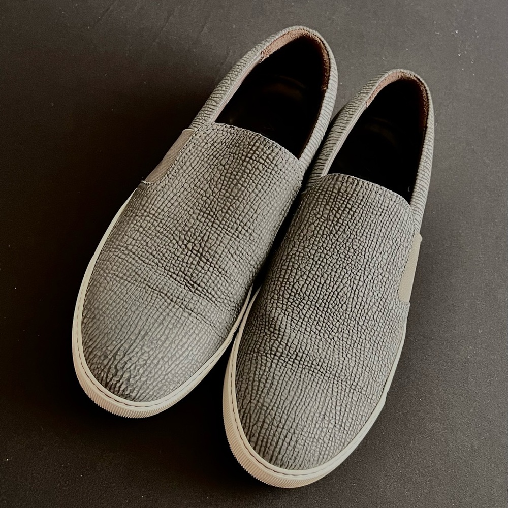 Lanvin Hammered Leather Sip on Shoes 11